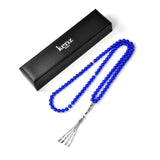 99 Natural Stone Prayer Beads – Blue Chalcedony – Spiritual Tasbih Jewelry From Kenz Jewelry – Premium Arabic Jewelry