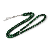 99 Natural Stone Prayer Beads - Green Chalcedony