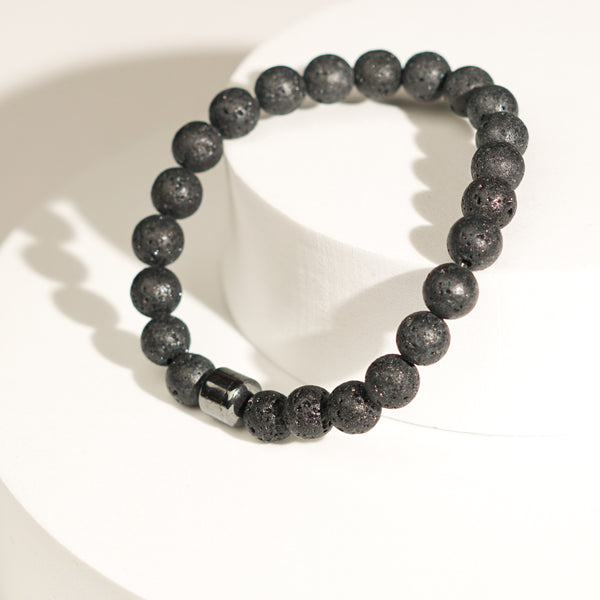 Black Beads Bracelet – Stylish Minimalist Jewelry From Kenz Jewelry – Premium Arabic Jewelry