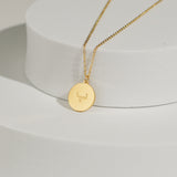 Arabic Letter Circle Necklace