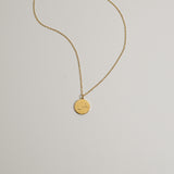 Arabic Letter Circle Necklace