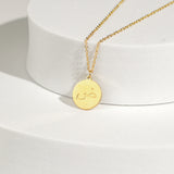 Arabic Letter Circle Necklace