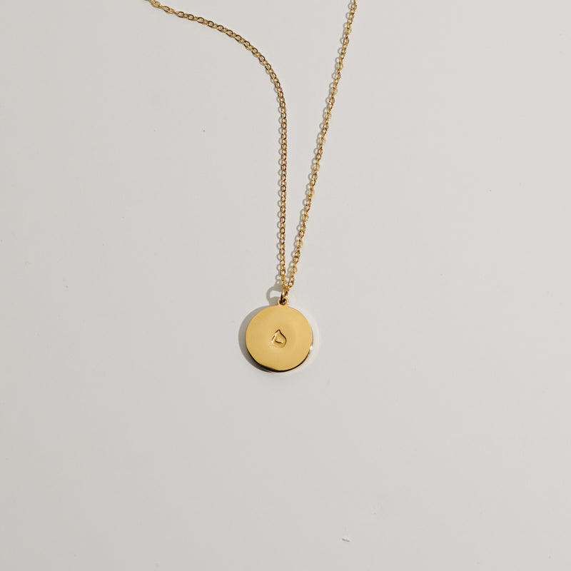 Arabic Letter Circle Necklace