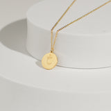 Arabic Letter Circle Necklace