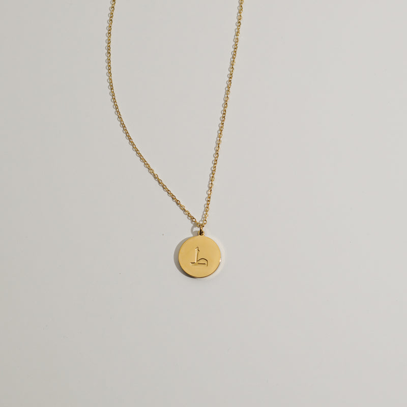 Arabic Letter Circle Necklace