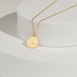 Arabic Letter Circle Necklace