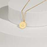 Arabic Letter Circle Necklace