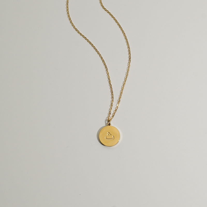 Arabic Letter Circle Necklace