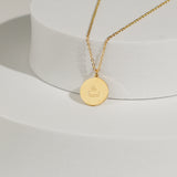 Arabic Letter Circle Necklace