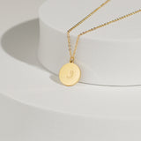 Arabic Letter Circle Necklace