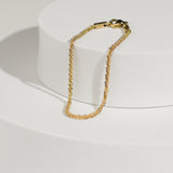 Gold Crunch Bracelet – Trendy Statement Jewelry From Kenz Jewelry – 18K Gold Plated, Waterproof & Tarnish-Free