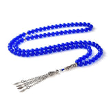 99 Natural Stone Prayer Beads - Blue Chalcedony