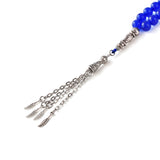 99 Natural Stone Prayer Beads - Blue Chalcedony