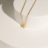 Gold Letter Necklace – Personalized Elegant Jewelry From Kenz Jewelry – Premium Arabic Jewelry