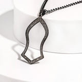 Black Nalayn Shareef Pendant Necklace – Stunning Spiritual Charm From Kenz Jewelry – Premium Arabic Jewelry