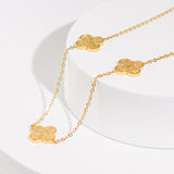 Gold Patience, Gratitude & Trust Necklace 18k Gold Plated – Inspirational Jewelry From Kenz Jewelry – Premium Arabic Jewelry