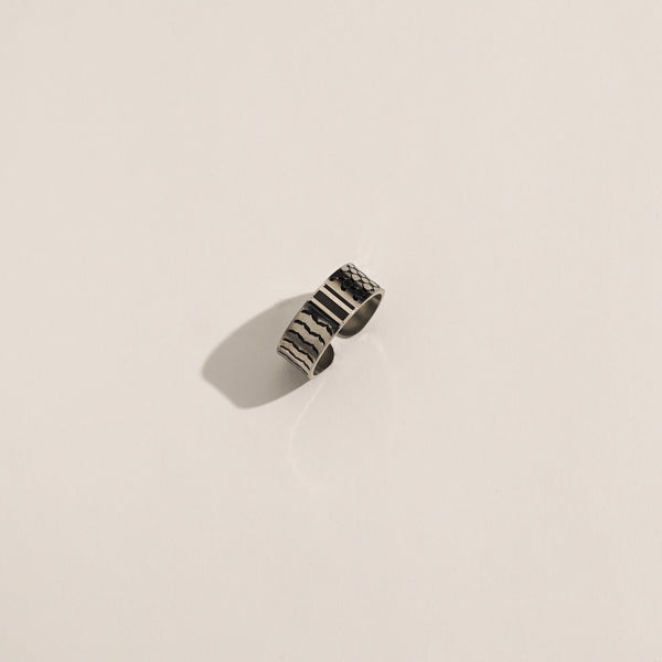 Kuffiyeh Ring | Silver