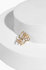 Heart Clover Ring