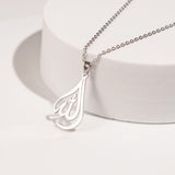 Silver Allah Pendant Necklace – Stunning Spiritual Charm From Kenz Jewelry – Luxury Arabic Jewelry