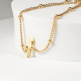 Gold Arabic Letter Bracelet 18K Gold Plated – Personalized Elegant Arabic Jewelry From Kenz Jewelry – Premium Arabic Jewelry