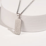 Silver Ayatul Kursi Tag Pendant Necklace – Spiritual Protection Jewelry From Kenz Jewelry – Premium Arabic Jewelry