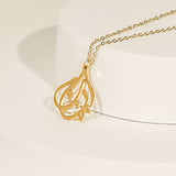 Gold Faith Pendant Necklace 18K Gold Plated – Inspirational Spiritual Jewelry From Kenz Jewelry – Premium Arabic Jewelry