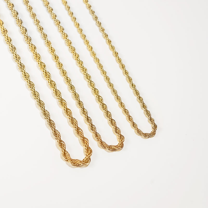 Rope Chain | Gold – Kenz Jewelry
