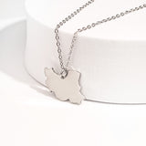 Silver Iran Map Necklace 18k Gold Plated – Unique Heritage Jewelry From Kenz Jewelry – Premium Arabic Jewelry