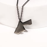 Silver Jordan Map Pendant Necklace – Unique Heritage Jewelry From Kenz Jewelry – Premium Arabic Jewelry