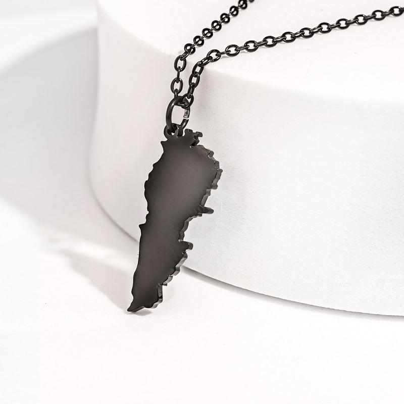 Lebanon Map Pendant Necklace