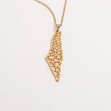 Palestine Webbed Necklace | Gold