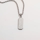 Ayatul Kursi Tag Pendant Necklace