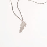 Lebanon Map Pendant Necklace