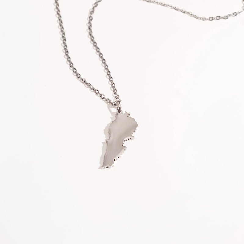 Lebanon Map Pendant Necklace