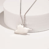 Syria Map Pendant Necklace