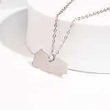 Yemen Map Pendant Necklace