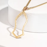Gold Nalayn Shareef Pendant Necklace 18K Gold Plated – Elegant Spiritual Jewelry From Kenz Jewelry – Premium Arabic Jewelry
