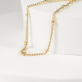 Gold Simple Satellite Bracelet 18K Gold Plated – Minimalist Elegant Jewelry From Kenz Jewelry – Premium Arabic Jewelry