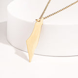 Gold Palestine Map Pendant Necklace 18K Gold Plated – Iconic Palestinian Heritage Jewelry From Kenz Jewelry – Premium Arabic Jewelry